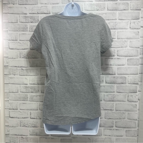 Style & Co Hamsa Gray V-Neck High Low Tee Medium - Picture 4 of 5